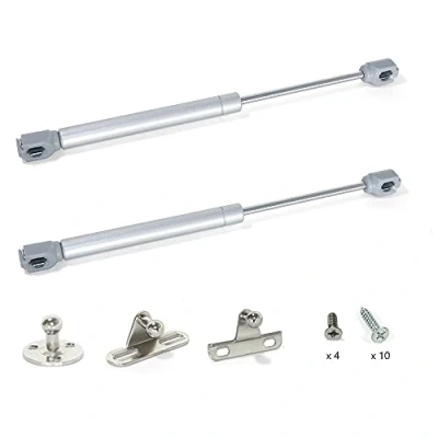 Abbildung von Gedotec Gasdruckfeder Klappenbeschlag Klappenfeder Küchen Schrank für Möbel Klappen BETTI Gasdruckdämpfer 150 Nm Länge 268 mm 2 Kompressionsfedern stark Komplett Set mit Befestigungsmaterial