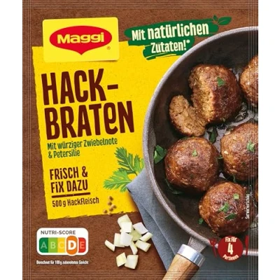 Abbildung von MAGGI Fix für Hackbraten, Würzmischung, mit natürlichen Zutaten*, 4 Portionen, 1er Pack (1 x 70g )