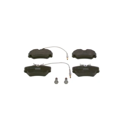 Abbildung von BOSCH 0 986 492 090 Bremsbelagsatz Low Metallic mit integriertem Verschleißsensor Montageanleitung, Anti Quietsch Blech, Schrauben