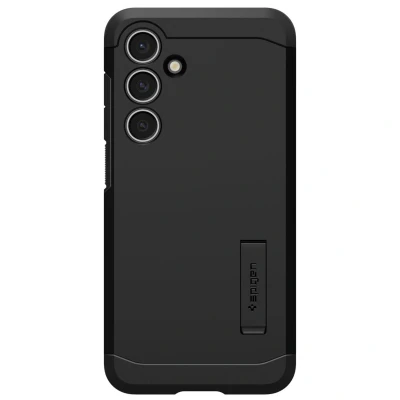 Abbildung von Samsung Galaxy S24 FE Hülle Kunststoff Spigen Backcover/Hard Case Handyhülle Schwarz Shockproof/Stoßfest