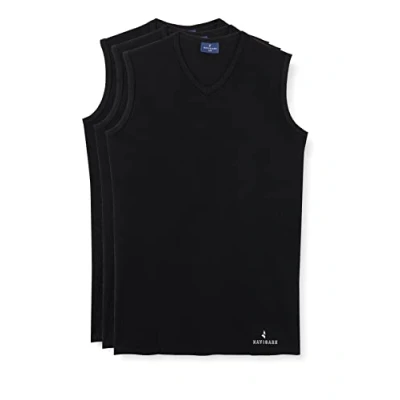 Abbildung von Navigare Herren 575 (Pacco Da 3) Unterhemd, Schwarz, L (3er Pack)
