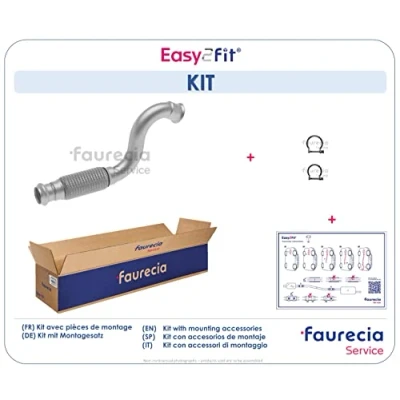 Abbildung von Faurecia FS15370 Abgasrohr vorne PEUGEOT: 5008 I, 308 I SW, Partner II Tepee, CITROËN: C4 Schrägheck, Coupe
