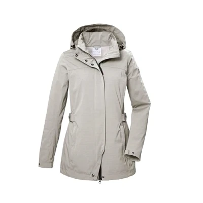 Abbildung von G.I.G.A. DX Damen Softshelljacke/Outdoorjacke mit abzippbarer Kapuze GS 75 WMN SFTSHLL JCKT, stein, 36, 42695 000
