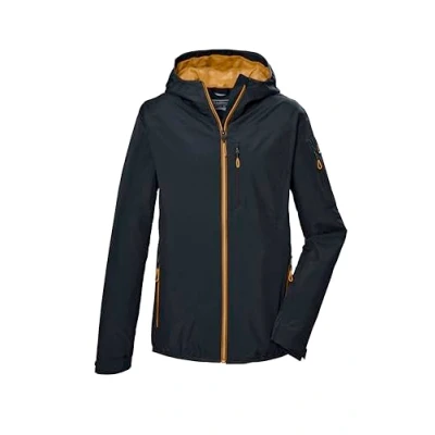 Abbildung von killtec Herren Funktionsjacke/leichte Regenjacke mit Kapuze, packbar KOS 110 MN JCKT, schwarz blau, XXL, 42956 000