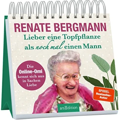 Abbildung von Lieber eine Topfpflanze als noch mal einen Mann: die Online Omi kennt sich aus in Sachen Liebe Lustiges rund um von der Twitter Oma zum Aufstellen