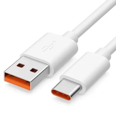 Abbildung von Ladekabel für Original Xiaomi 45010000154S Poco F2 Pro, F3, M3 (Pro 5G), X2, X3 (NFC/Pro), Pocophone F1 1,0m Datenkabel 65W Weiß Typ C mit mungoo Displayputztuch