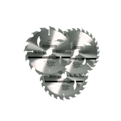 Abbildung von Silverline Kreissägeblatt Hartmetall Kreissägeblätter Set 135 x 12,7 mm mit 16, 24 und 30 Zähnen