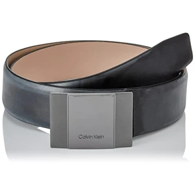 Abbildung von Calvin Klein Herren FORMAL Plaque 35MM K50K509642 Gürtel, Schwarz (Ck Black), 80
