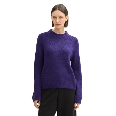 Abbildung von TOM Tailor Strickpullover, Damen, Größe: Medium, Cosmic violet