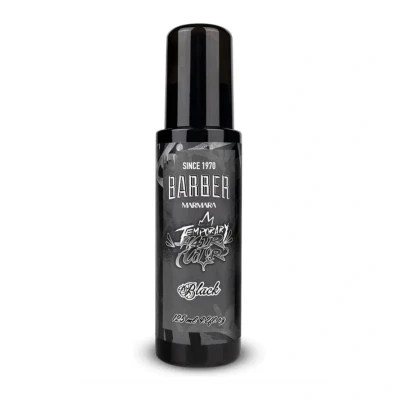 Abbildung von BARBER MARMARA Temporary Hair Color Schwarz 125ml / Schnurrbart Bart und Haar Farbe/eliminiert Grau für ein dickeres volleres Aussehen/Frei von Ammoniak Peroxid/Fertige Mixtur
