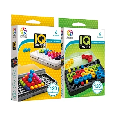 Abbildung von Smart Games IQ Puzzler Pro + Twist Brettspiele für Kinder 6 Jahre oder mehr Puzzle Brettspiel Spiele