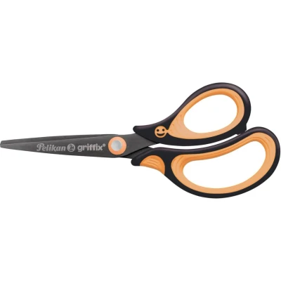 Abbildung von Pelikan Haushaltsschere griffix® Schulschere spitz / Farbe: Neon Black