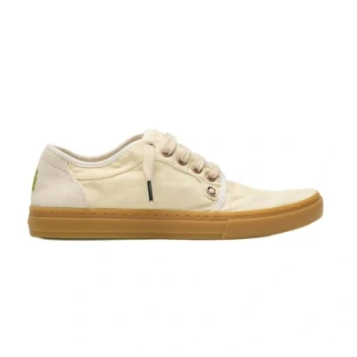 Abbildung von Satorisan Heisei Gaia Terra.2 Casual Sneaker Herren und Damen Vintage Textil Sportschuhe Farbe Pampas White Größe 36