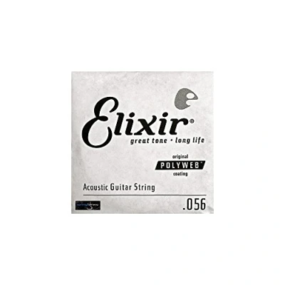 Abbildung von Elixir 13156 Gitarrensaite 0.056 (80/20 Bronze, Polyweb Beschichtung)