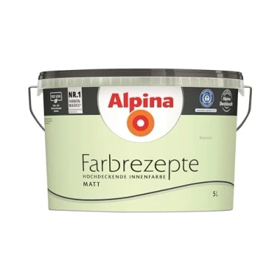 Abbildung von Alpina Wandfarbe 5 Liter Farbrezepte Wandfarbe, hochdeckende Farbe