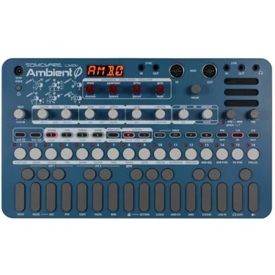 Abbildung von Sonicware LIVEN Ambient Ø [Soundscape Synthesizer] 128 Sound Pattern Paletten, Drone , Pad und Atmos Layers, 9 Reverb Effekte, 4 Spur Sequenzer