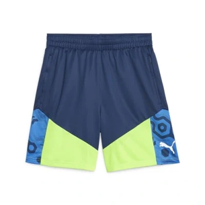 Abbildung von Puma Individualcup kurze Sporthose, Herren, Größe: XXL, Persian blue/pro green
