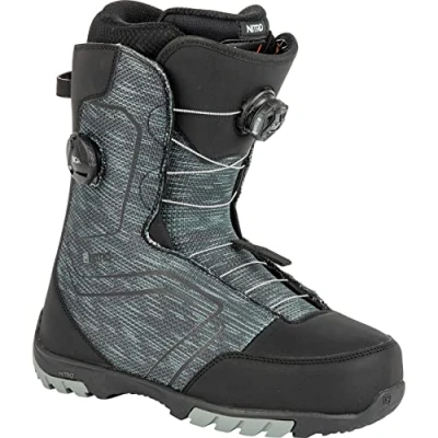 Abbildung von Nitro Herren Snowboards Sentinel BOA &#039;23 All Mountain Freestyle Schnellschnürsystem günstig Boot Snowboardboot, Black, MP 32,0 // EU 48 US 14