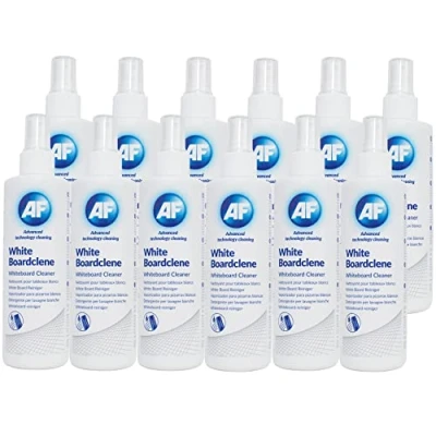 Abbildung von AF White Boardclene; Entfernt Tinte von Whiteboard Oberflächen; 12 x 250 ml Pumpsprayflasche;