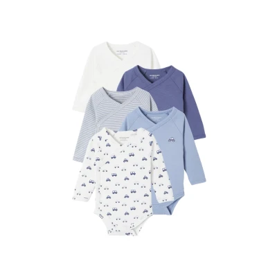 Abbildung von Bio Kollektion: 5er Pack Baby Wickelbodys