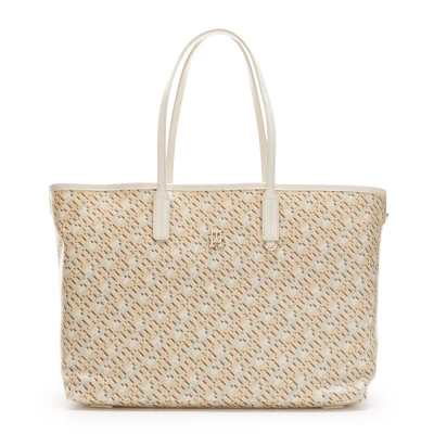 Abbildung von Tommy Hilfiger Monoplay TOTE Shopping Bag, Damen, Größe: One Size, Neutral
