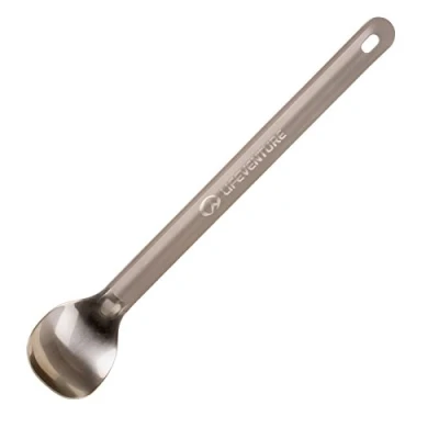 Abbildung von Lifeventure Titan Löffel mit langem Griff ultraleichter, extra langer Löffel, ideal für Camping oder Reisen