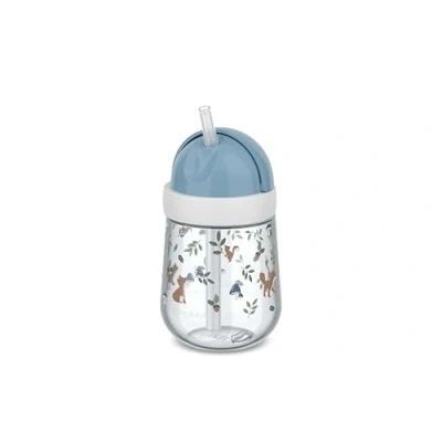 Abbildung von Mepal Strohhalmbecher Mio Little Dutch Kleinkind Strohhalm Becher ab 9 Monaten Auslaufsichere Trinkflasche für Kleinkinder Spülmaschinengeeignet &amp; BPA frei 300 ml Forest Friends