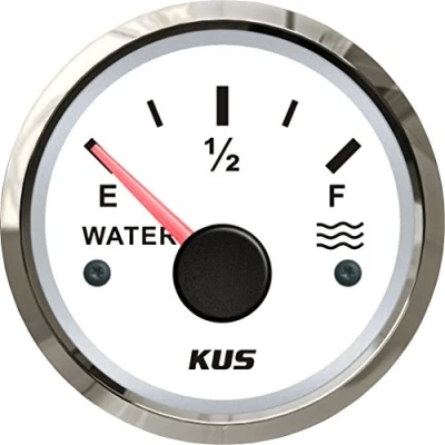 Abbildung von KUS Wasserstandsanzeige 0 190Ohm Mit Hintergrundbeleuchtung 12V/ 24V 52MM (2&quot;)(Weiß)