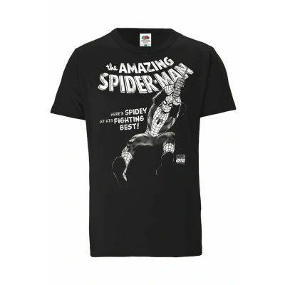 Abbildung von Logoshirt Marvel Comics Spiderman Spidey Tshirt print, Größe: Small, Schwarz