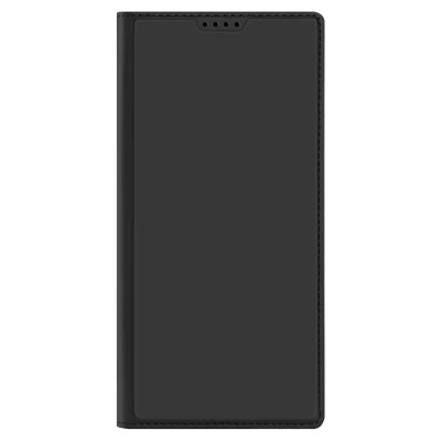 Abbildung von Samsung Galaxy S24 Ultra Hülle Kunstleder Dux Ducis Klapphülle Handyhülle Schwarz