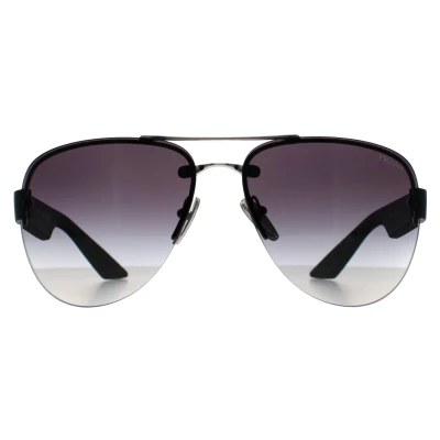 Abbildung von Prada Linea Rossa Sonnenbrille silvercoloured, Herren, Größe: 64, Silver coloured
