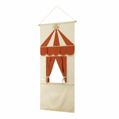 Abbildung von Loberon Puppentheater Papillou, Einfaches Aufhängen, Farbintensives Design, Kreatives Spielen, Kinderzimmer, Baumwolle, Eisen, Kunststoff, rostrot/Creme