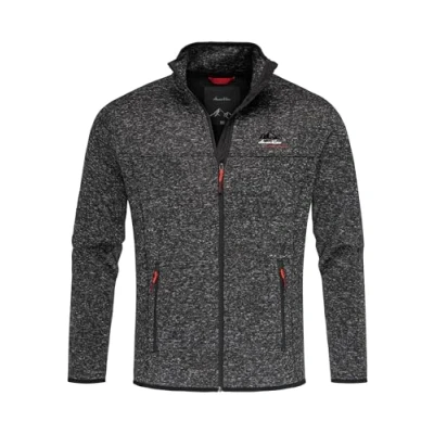 Abbildung von Amaci&amp;Sons Fleecejacke HARVEY Herren Strickfleece Sweatjacke Zipper Fleecepullover