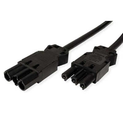 Abbildung von BACHMANN Geräteverlängerung GST18 3 Stecker/Kupplung, schwarz, 4 m
