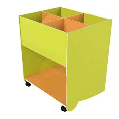 Abbildung von Paperflow Schulbuchkasten Kunststoff groß gelbgrün/orange