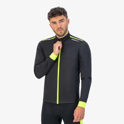 Abbildung von Rogelli Core Fahrradjacke Herren Rennradjacke Schwarz/Fluor Größe XL