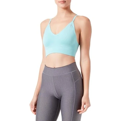 Abbildung von ODLO Seamless SOFT 2.0 Sportbh mit leichter Stützkraft, Damen, Größe: 34/36, Aqua haze