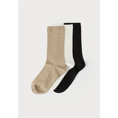 Abbildung von BOSS LOGO 3 PACK Socken, Damen, Größe: 35 38, Open miscellaneous