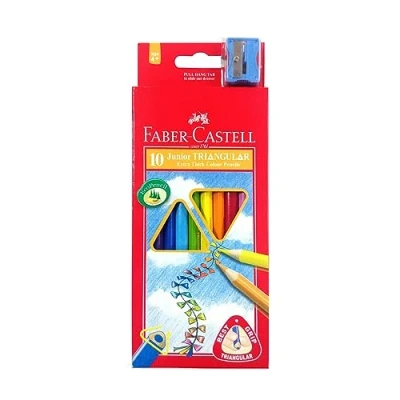 Abbildung von Faber Castell Farbstift Trangular Jumbo VE=10 Stück Kartonetui