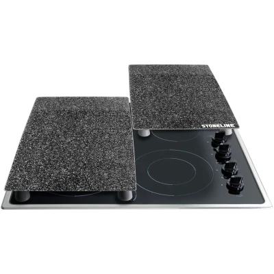 Abbildung von STONELINE Herd Abdeckplatte &quot;Das Original&quot;, (Set, 2 tlg.), auswechselbare Füße