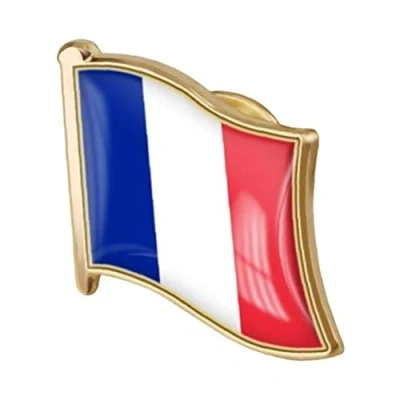 Abbildung von Onsinic Französische Flagge Revers Pin, Abzeichen Brosche Frankreich Pins Souvenir National Neuheit Zubehör