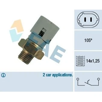 Abbildung von FAE 35710 Temperaturschalter, Kühlmittelwarnlampe