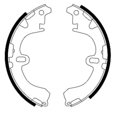Abbildung von TEXTAR 91043100 Bremsbacken 200 36 ohne Handbremshebel TOYOTA: Corolla VIII Compact, VII Liftback