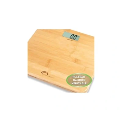 Abbildung von LITTLE BALANCE 8466 My Bamboo, elektronische Personenwaage, 150 kg/100 g, echter Bambus