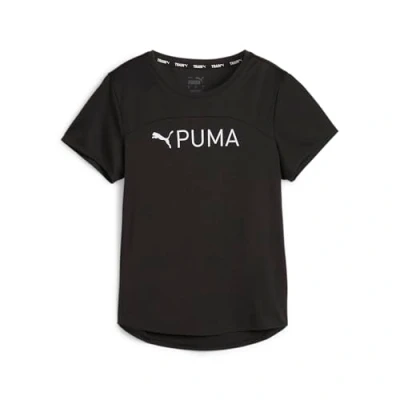Abbildung von Puma FIT LOGO Ultrabreathe TEE Sport Tshirt, Damen, Größe: Small, Black/white