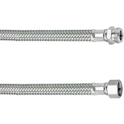 Abbildung von Cornat Flexibler Verbindungsschlauch 100 mm Länge 1/2 Zoll IG, AG Hochwertige Edelstahl Umflechtung / Anschlussschlauch für Wasserhahn Armaturenschlauch Flexschlauch T317312270