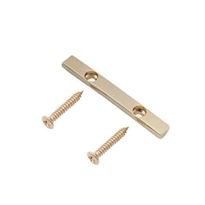 Abbildung von Musiclily Pro 43mm Messing Bass Saitenniederhalter String Retainer Bar für 4 Saiter E Bass, Gold