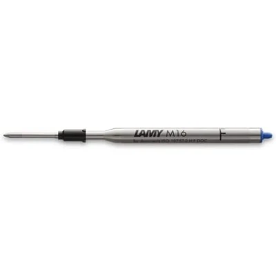 Abbildung von Lamy M 16 Mine 801 Kugelschreiber aus Metall in der Farbe Blau Strichbreite F M16