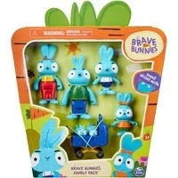 Abbildung von Brave Bunnies Family 5er Pack mit Actionfiguren der Hasenfamilie, Spielfigur