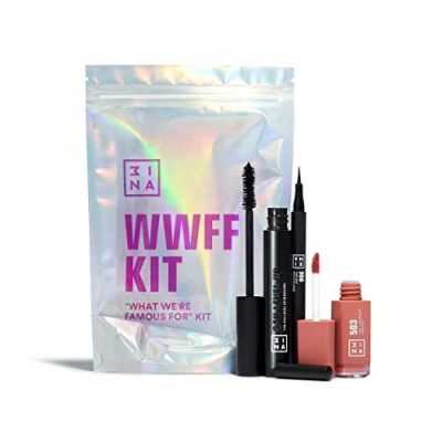 Abbildung von 3INA MAKEUP What we are famous for Kit Das 3 Make Up Set The 24H Pen Eyeliner + Level Mascara Longwear Lipstick 503 Matte Formeln Vegan Cruelty Free